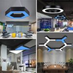 led hexagonal ceiling light office pendant lamp black and white ceiling lamp