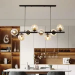 Dining Room Linear Pendant Bubble 4 Lights