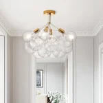 Modern Glass Globe Cluster Bubble Light Fixture